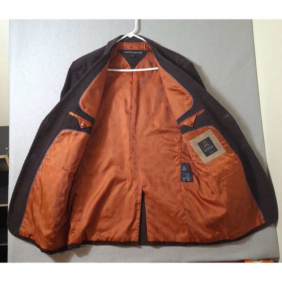 Tommy Hilfiger Corduroy Sport Coat Blazer Men’s 42R Espresso Brown Jacket - Picture 6 of 16